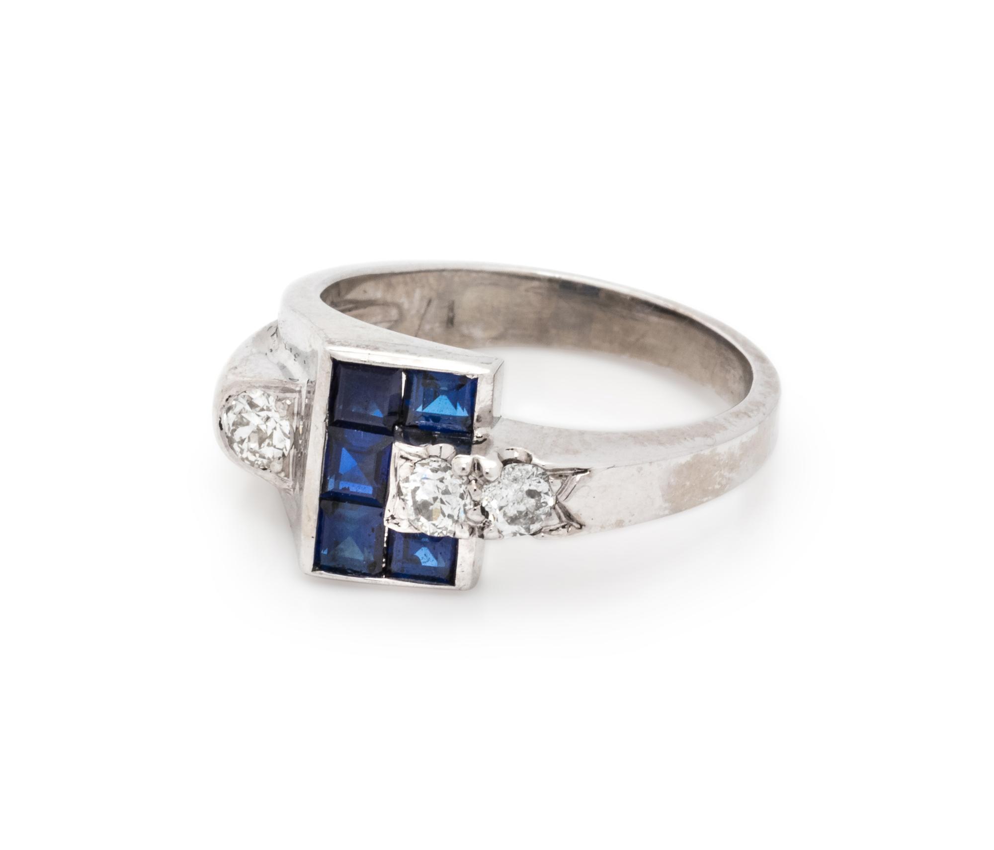 SAPPHIRE AND DIAMOND RING