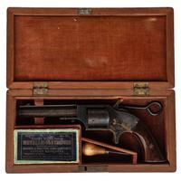 Cased Plant .30 Cup Primed Front Loading Pocket Revolver with Accessories