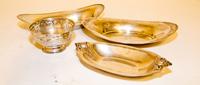 Four American Silver Table Articles Width of widest 10 3/4 inches.