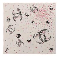 Five Chanel Items: Four Scarves and One Brooch, 1980-2000s