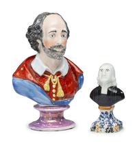 Two Staffordshire Glazed Pearlware Busts