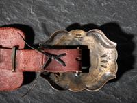 Sterling Silver and Turquoise Cluster Concha Belt