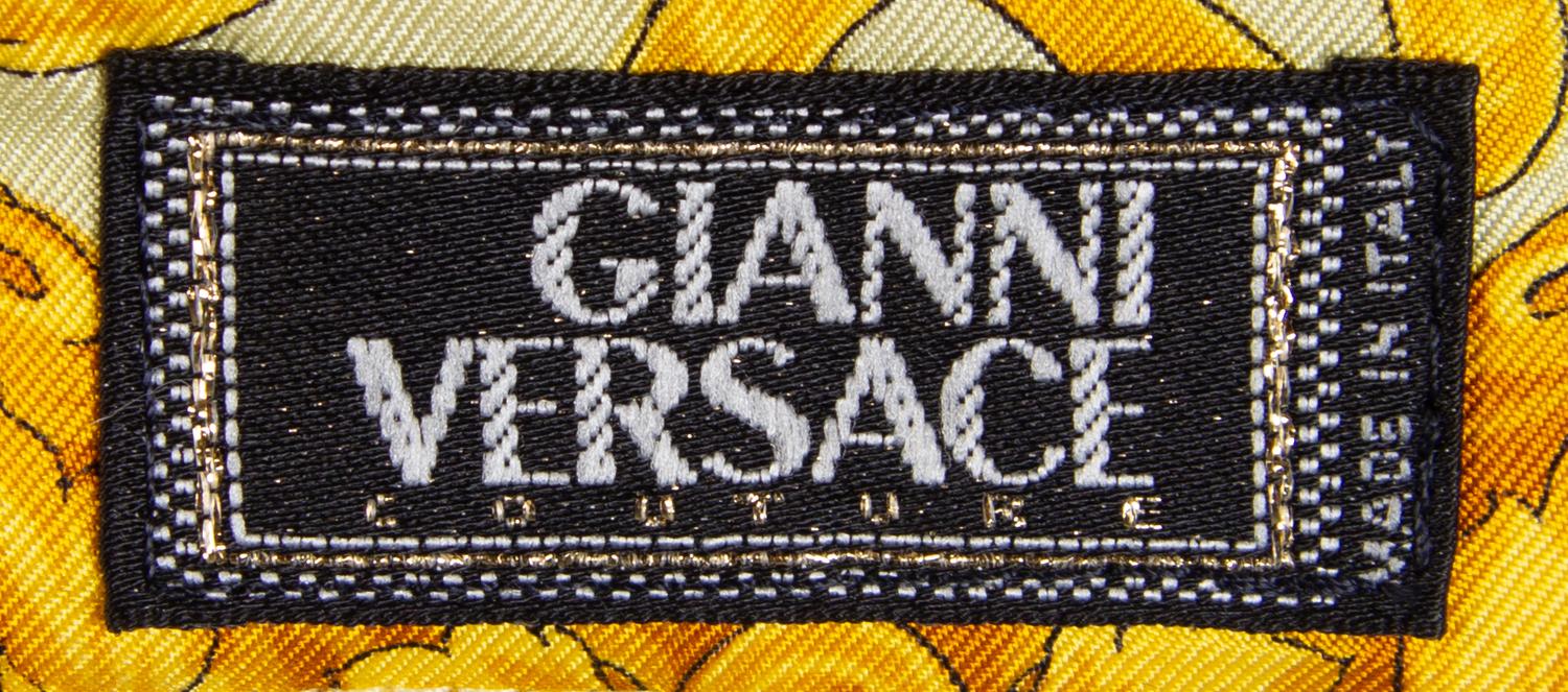 A Gianni Versace Silk Print Shirt, Size 42.