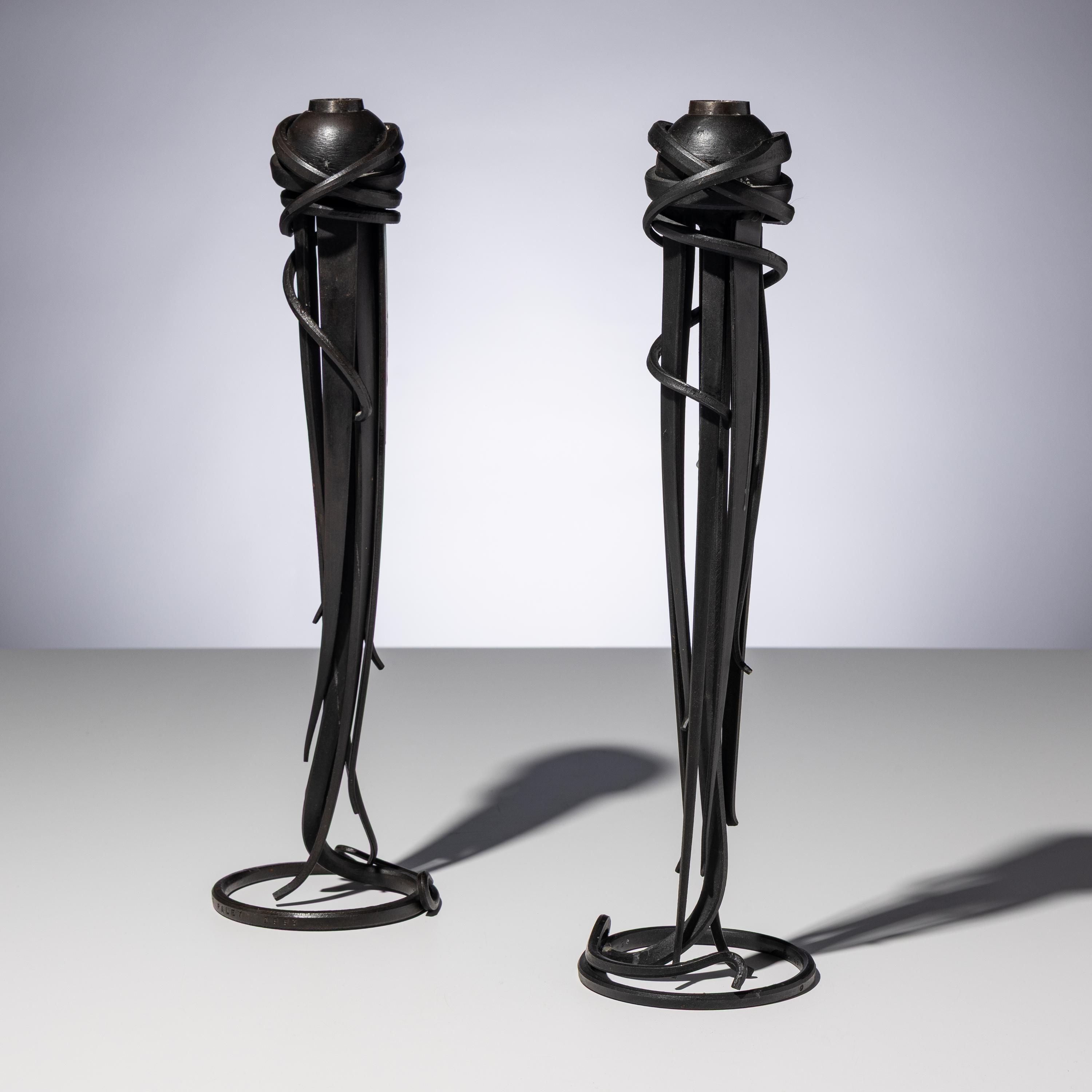 Albert Paley (American, b. 1944) — Pair of Candlesticks, 1993
