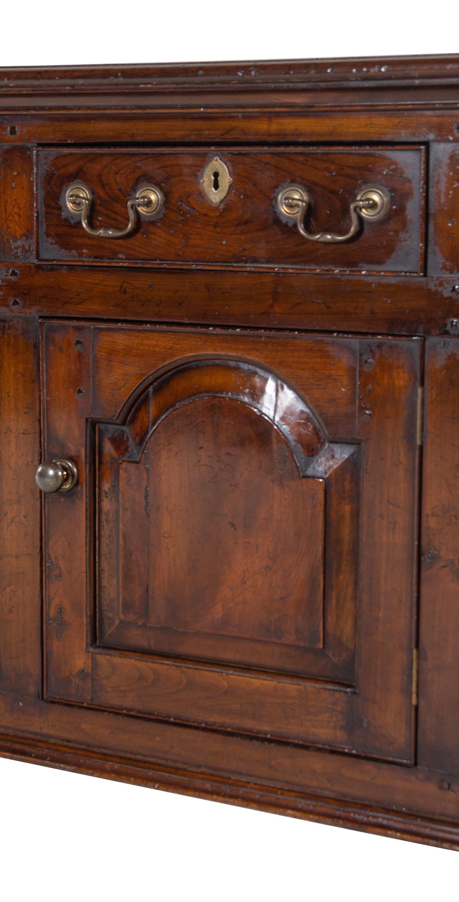 A George III Style Walnut Serving Cabinet