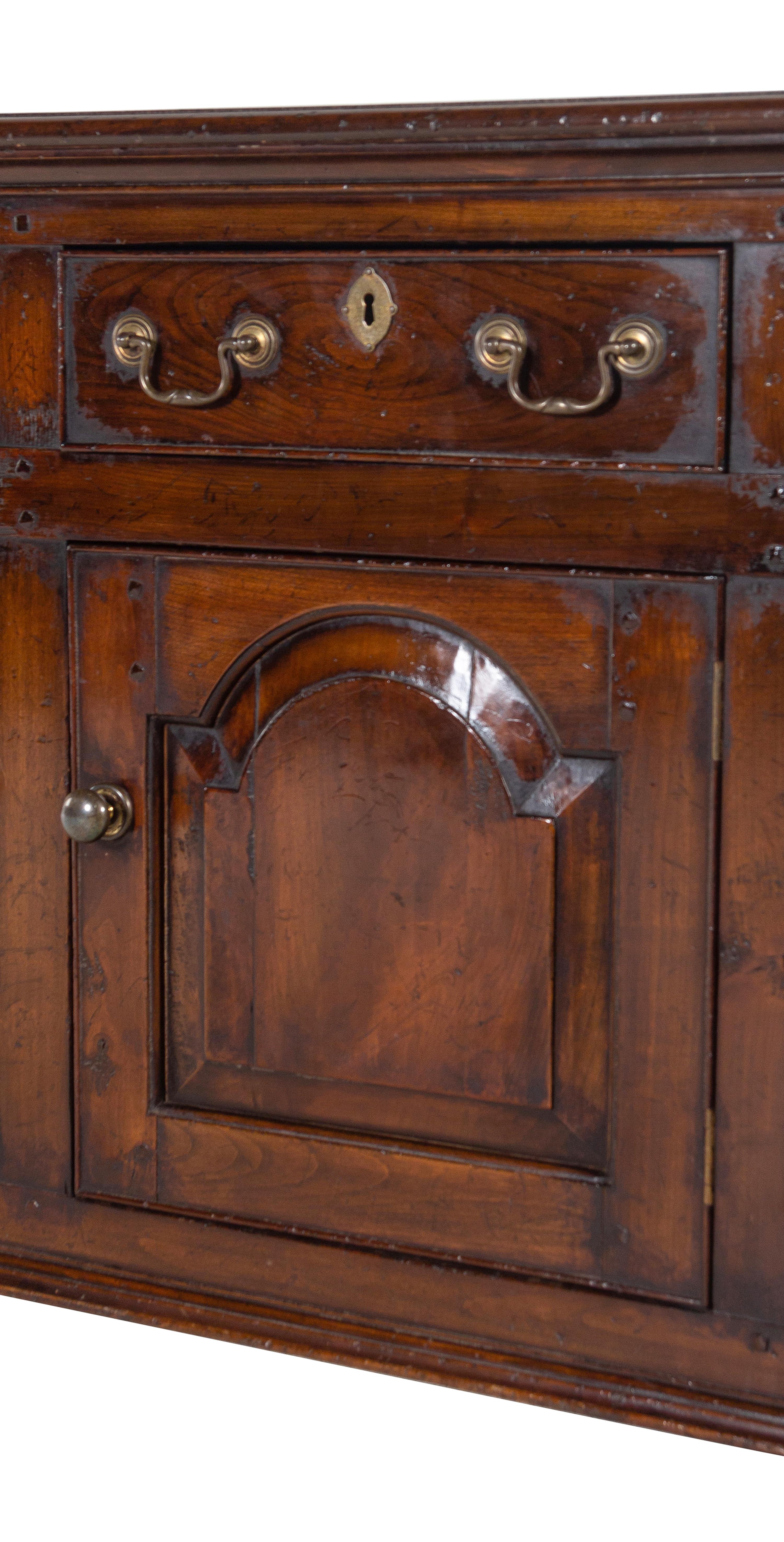 A George III Style Walnut Serving Cabinet