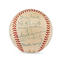 A 1955 Philadelphia Phillies Team Signed Autograph Baseball