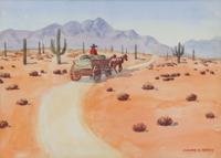 Leonard Reedy, (American, b. 1899-1956), Buckboards