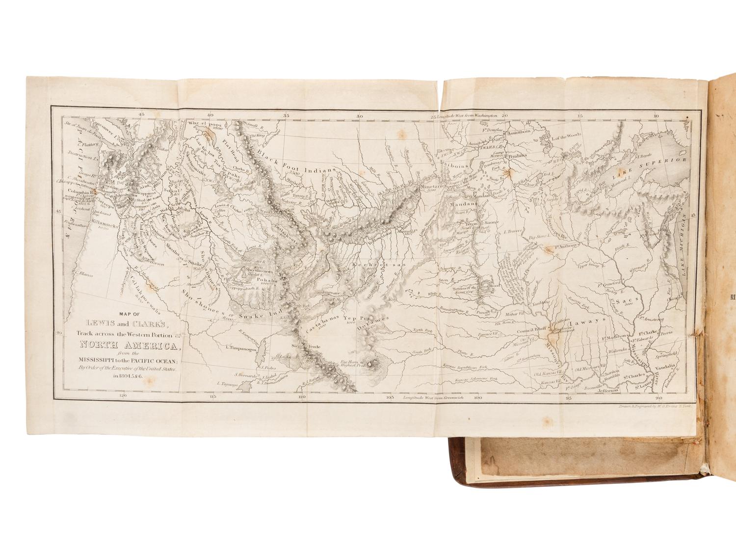 LEWIS, Meriwether (1774-1809) and CLARK, William (1770-1838). History of the Expedition Under the Command of Captains Lewis and Clark. Philadelphia: Bradford and Inskeep, 1814.