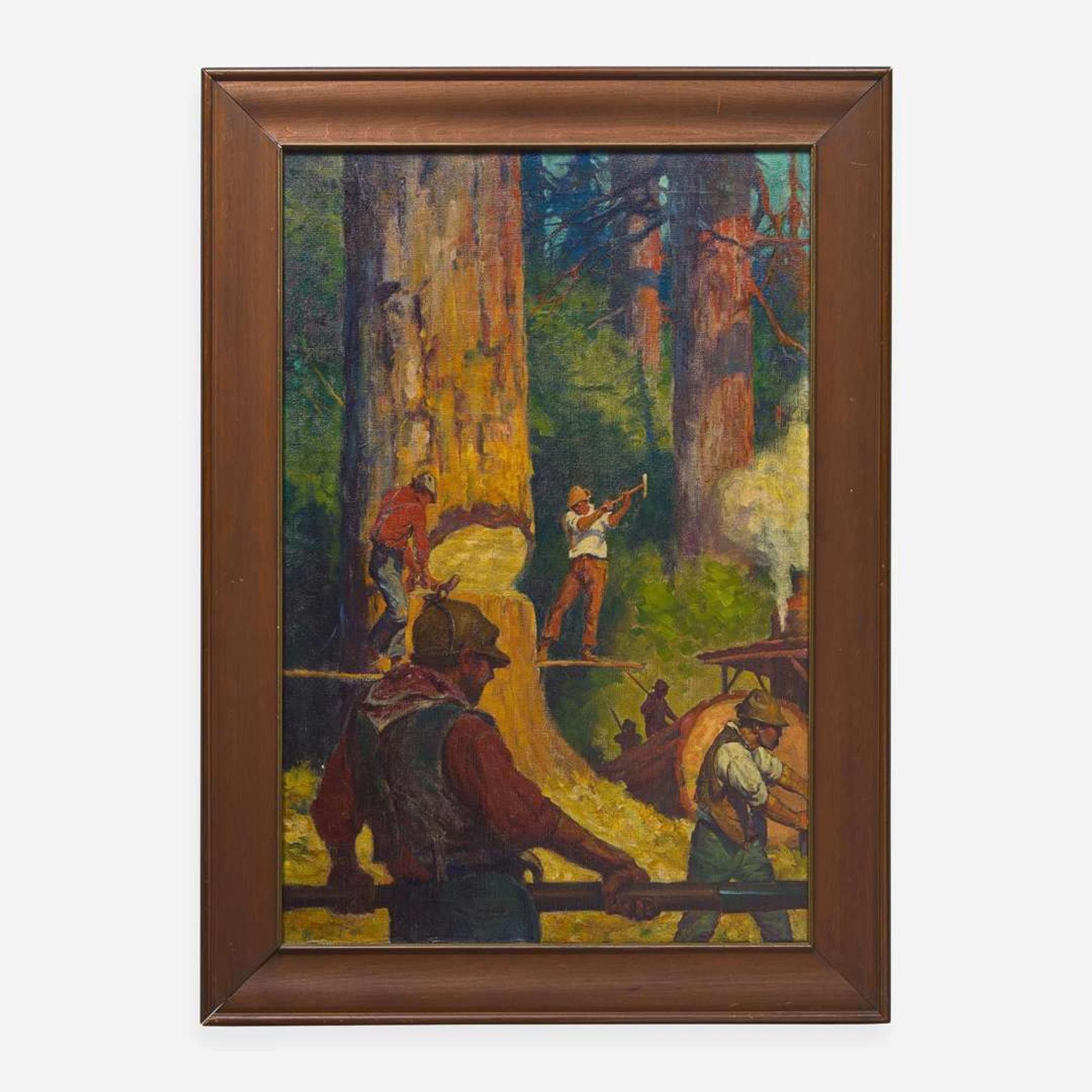Oliver Kemp (American, 1887-1934) Lumberjacks