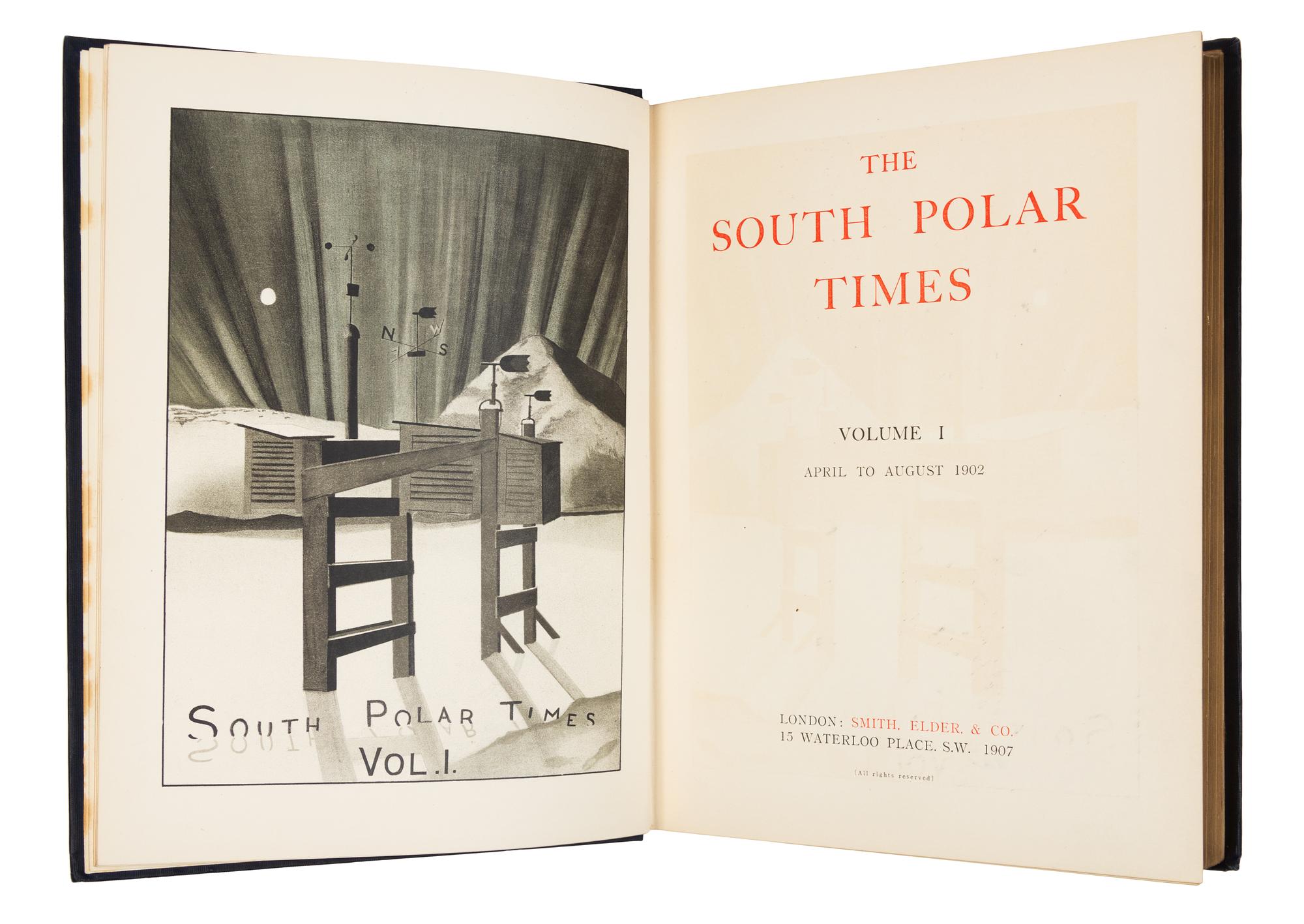 SHACKLETON, BERNACCHI, and CHERRY-GARRARD, editors. South Polar Times. London, 1907-14. LIMITED EDITION.