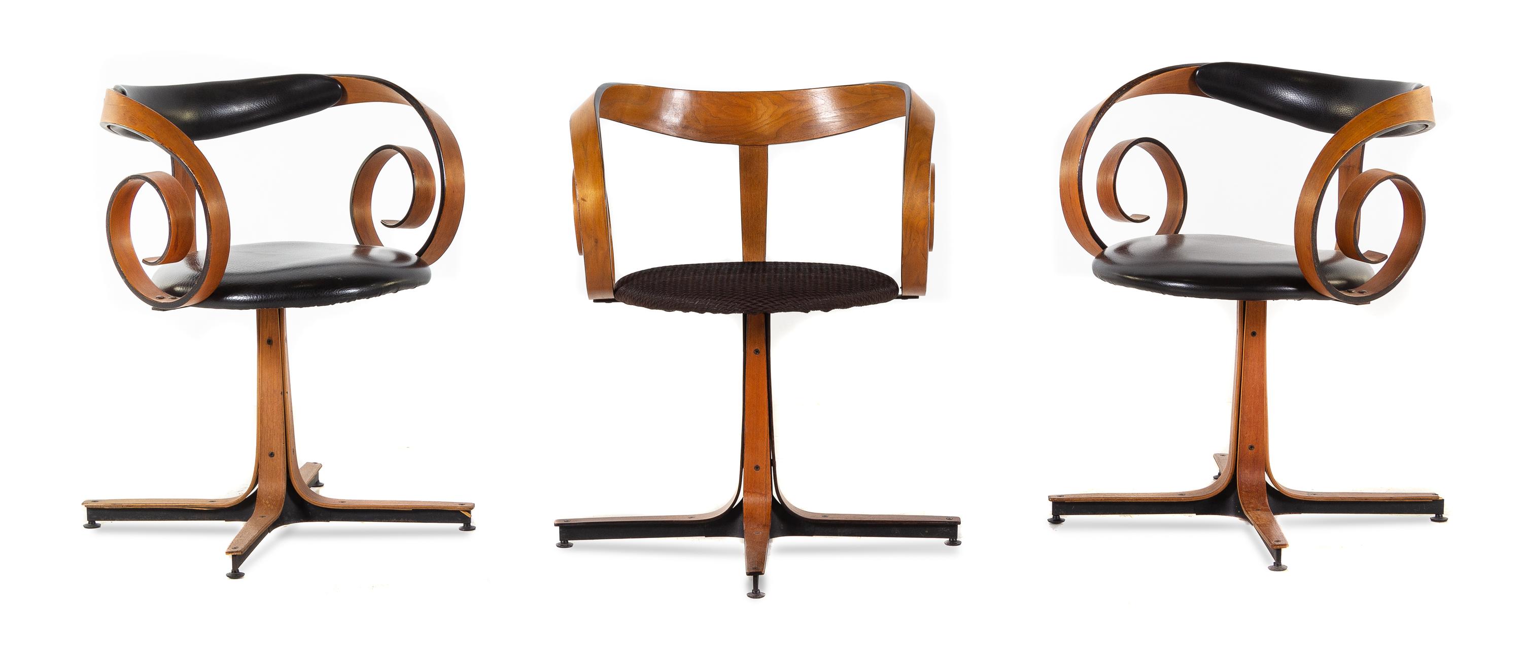 Three Armchairs Plycraft, USA