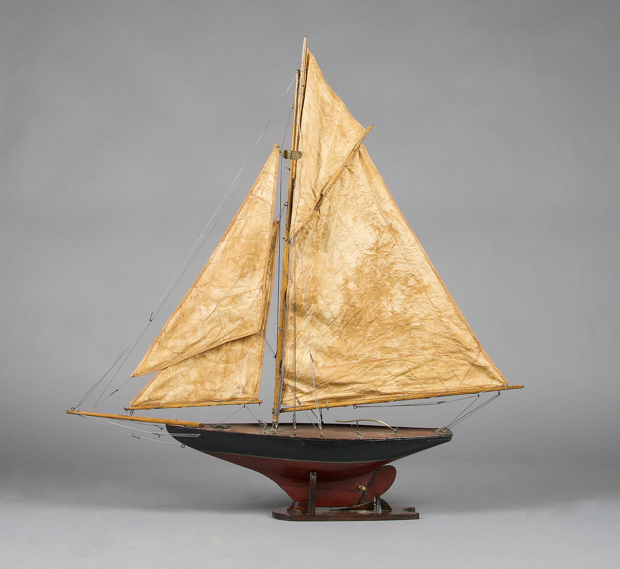 A Model of a Ship, The Pond Boat, Length 36 1/2 inches.