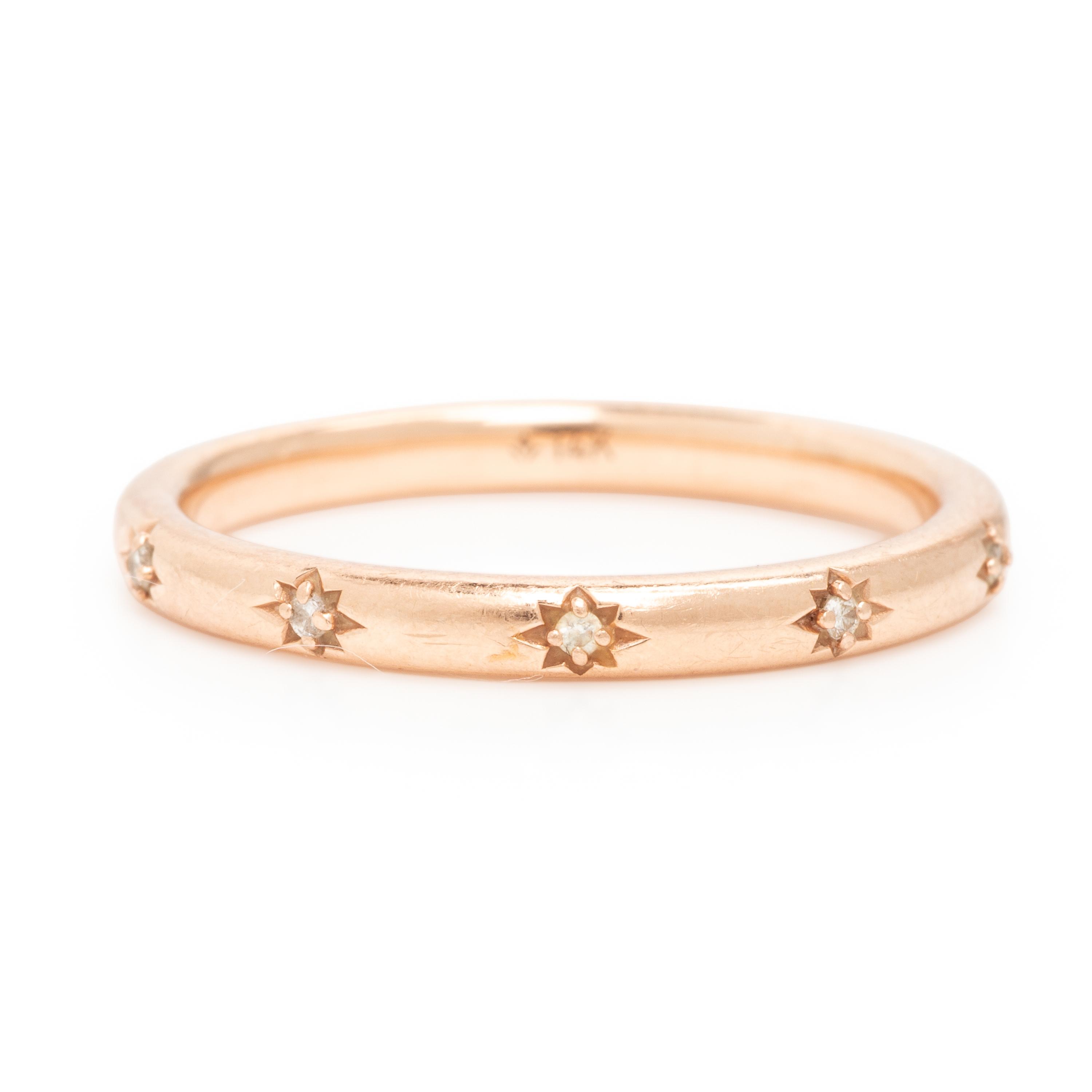Diamond and Rose Gold Ring