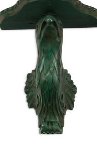 A Pair of English Carved and Painted Eagle-Motif Brackets