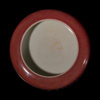 A Chinese Peachbloom Glazed Porcelain Brush Washer, Tangluoxi, 19th Century 清中晚期 豇豆紅鐋鑼洗