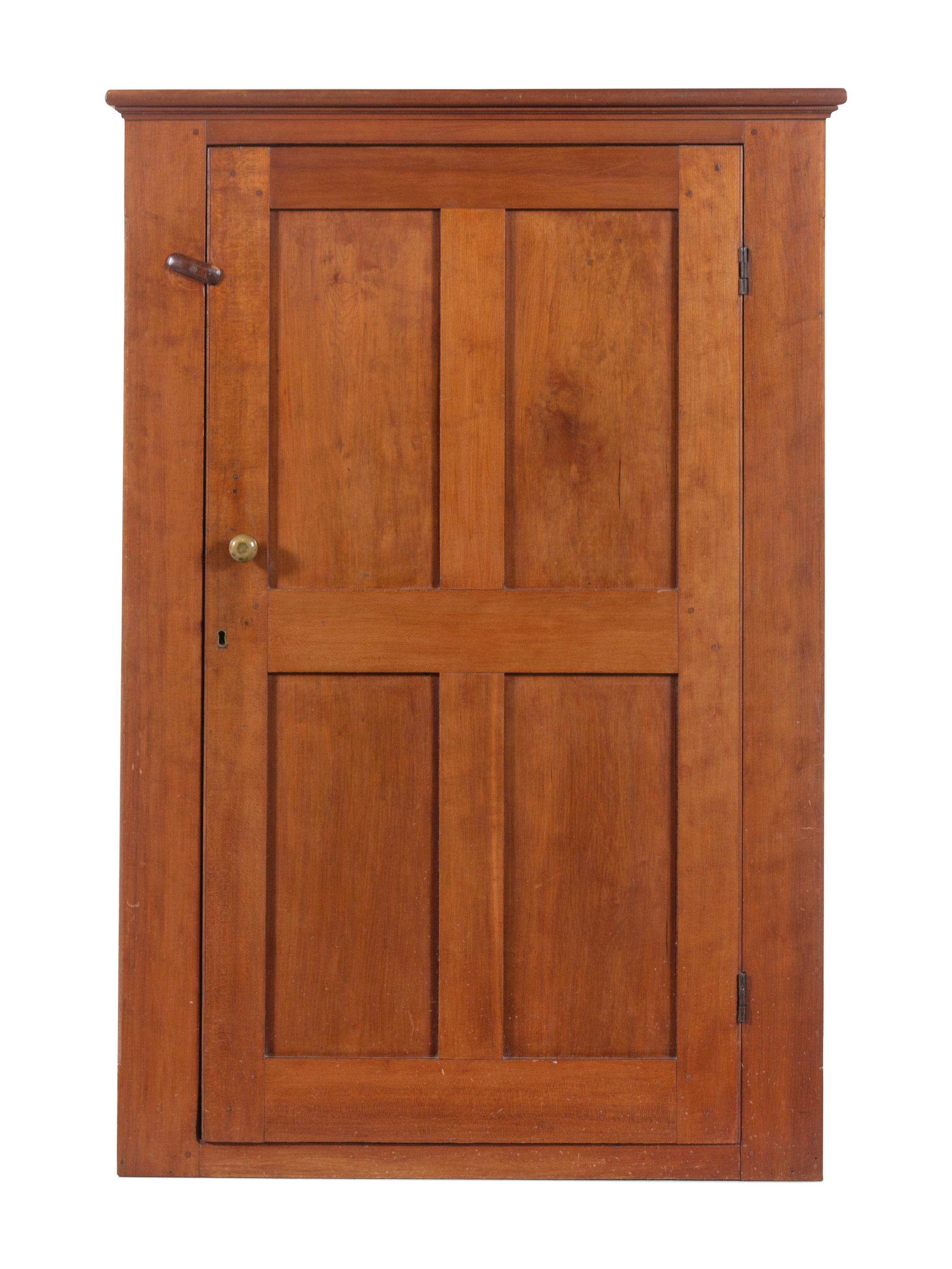 A Federal Style Cherrywood Low Cabinet