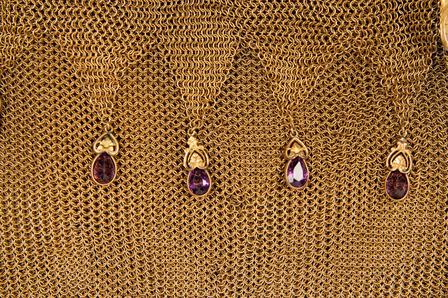 Collection of Eight Accessories; Seven Frame Bags, One Braided Soutache Cloche Hat, 1920s