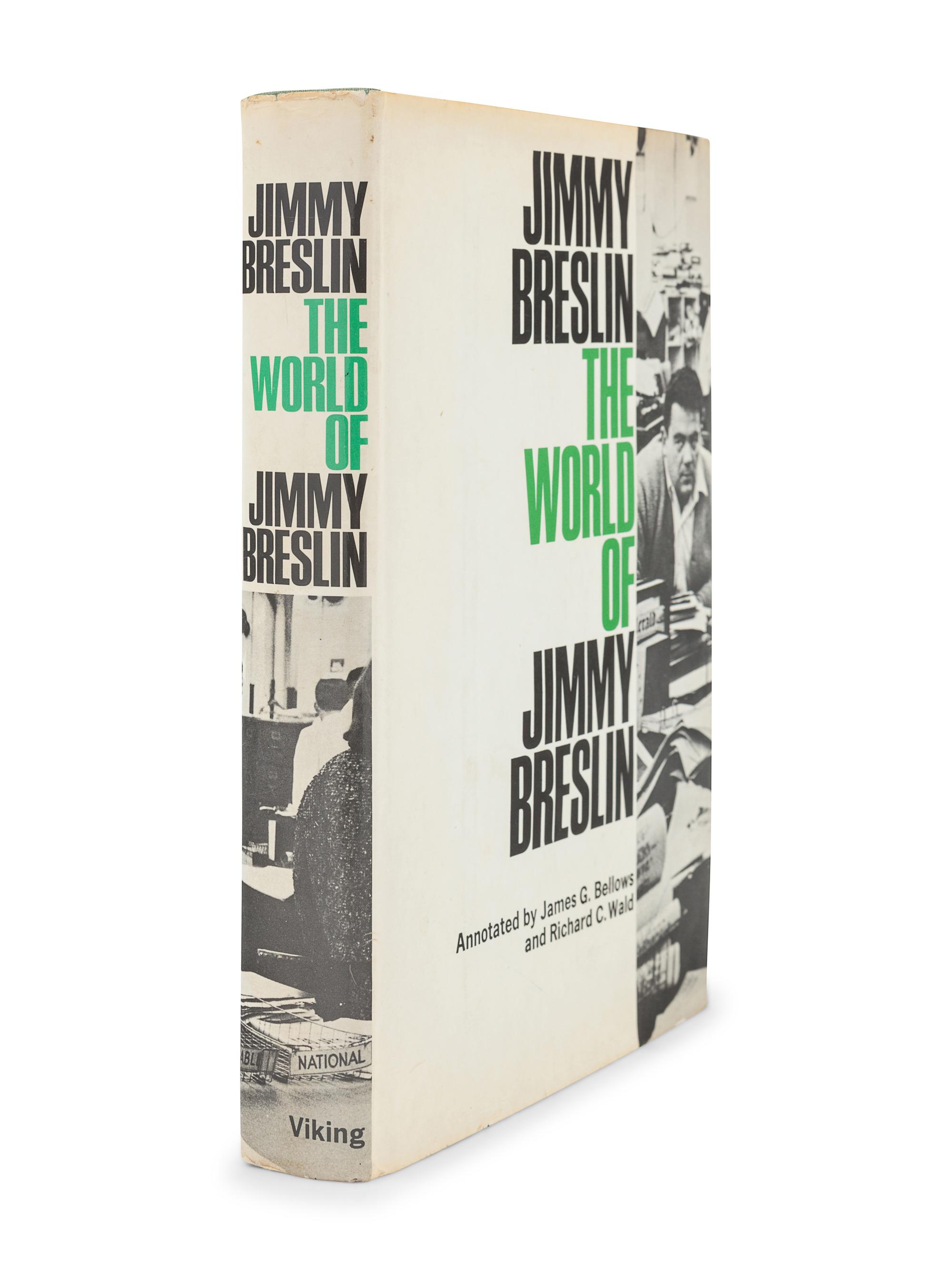 [BRESLIN, Jimmy (1928-2017)]. A group of 4 FIRST EDITIONS by Breslin, comprising: