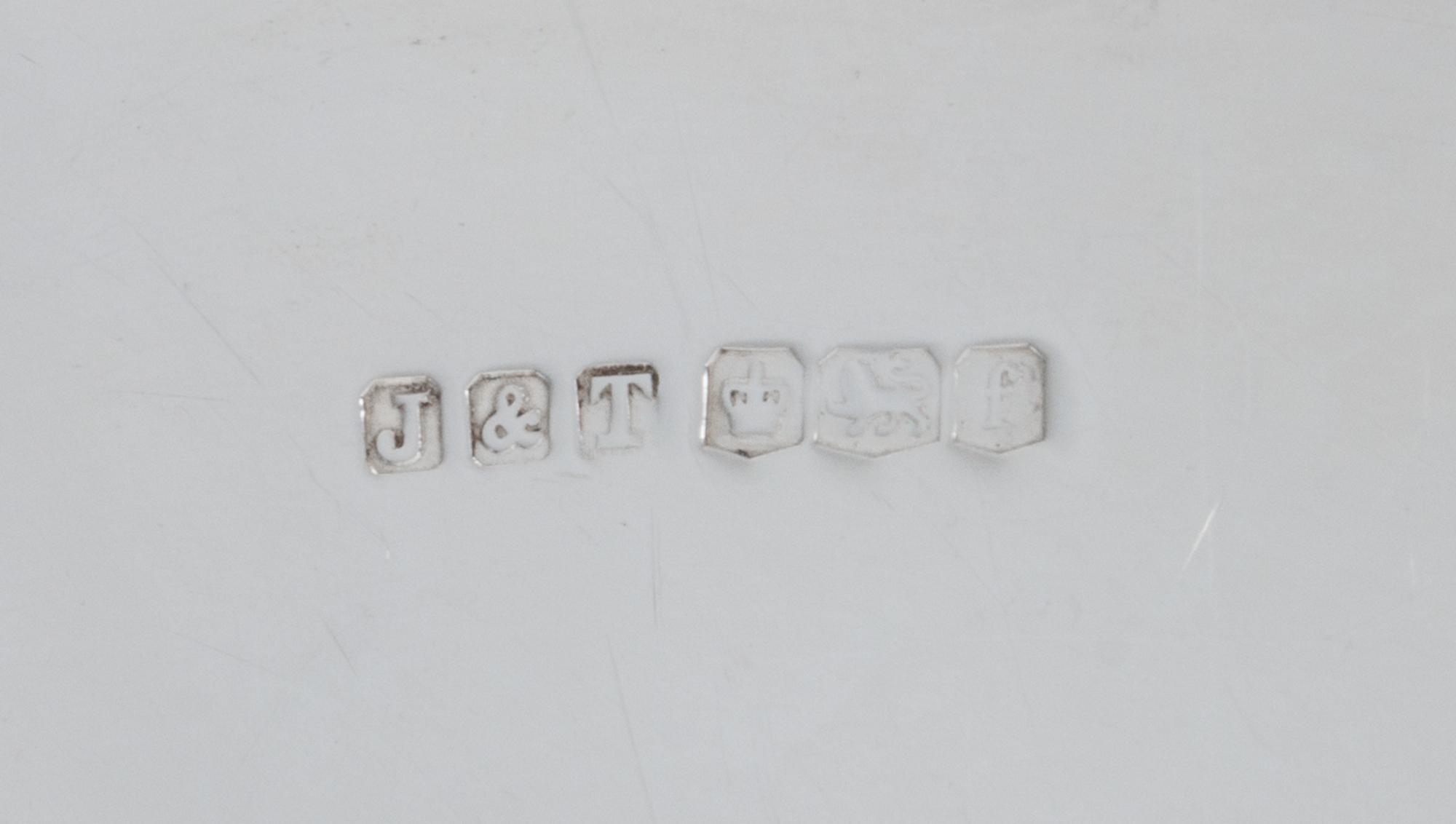A Pair of George V Silver Covered Entrees, Jenkins & Timm, Sheffield, 1923, each of shaped rectangular form with raised edges and handl