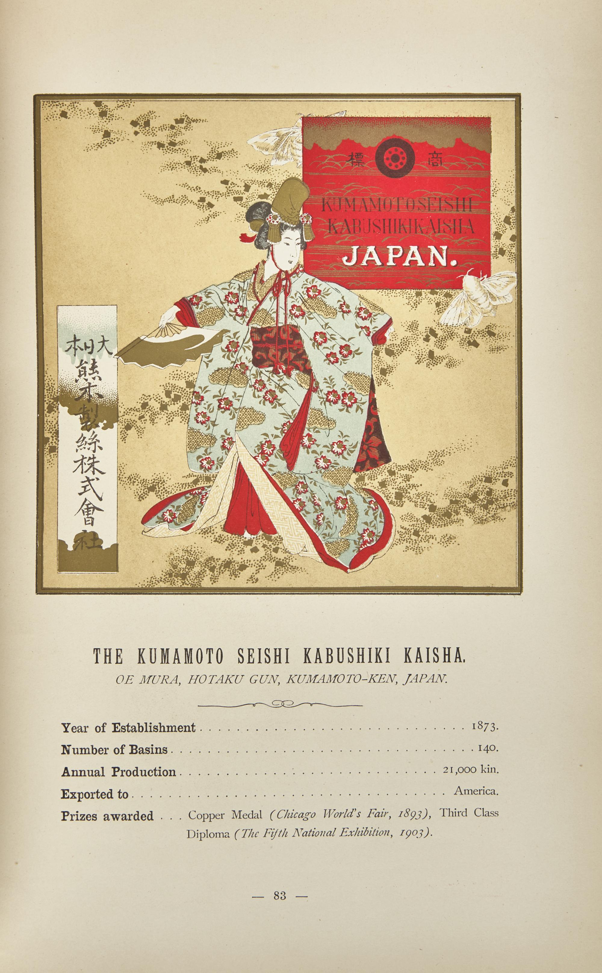 [Business & Industry] Well-Known Raw Silk Producers and Their Trade Marks "Empire of Japan" Compiled for Louisiana Purchase Exposition 1904