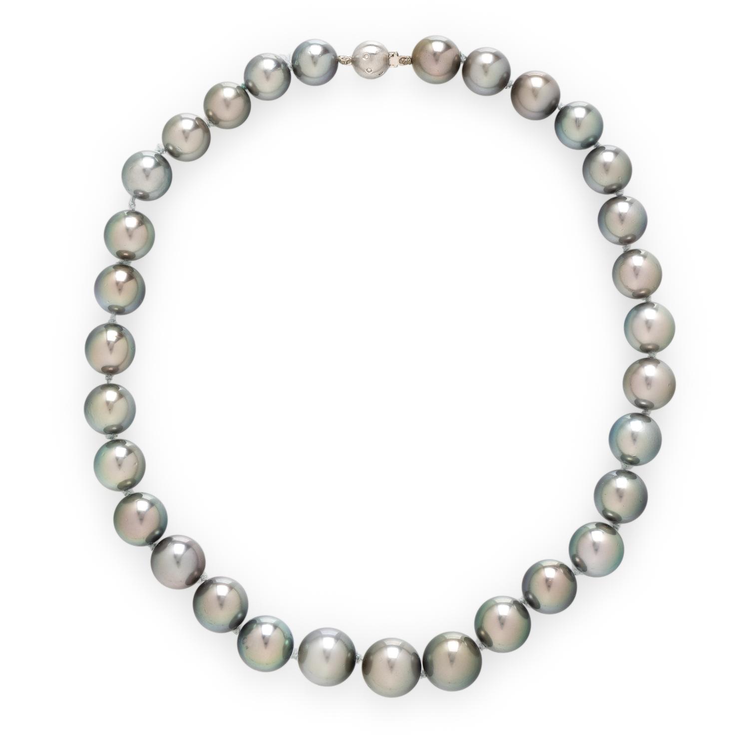 CULTURED GRAY PEARL NECKLACE