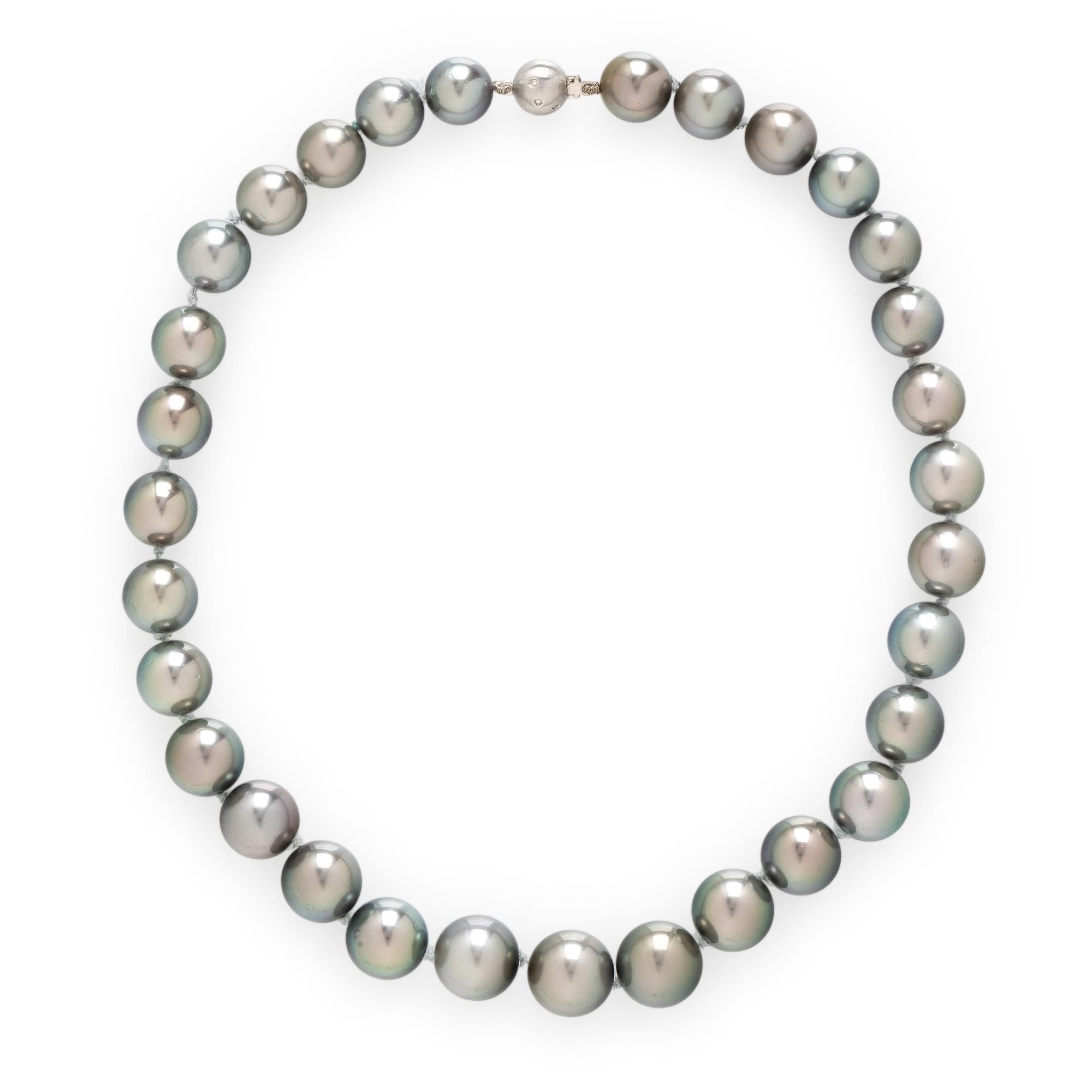 CULTURED GRAY PEARL NECKLACE