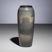 Edward Timothy Hurley for Rookwood Pottery Co. (American, 1869–1950) — Scenic Vellum Vase, c. 1912