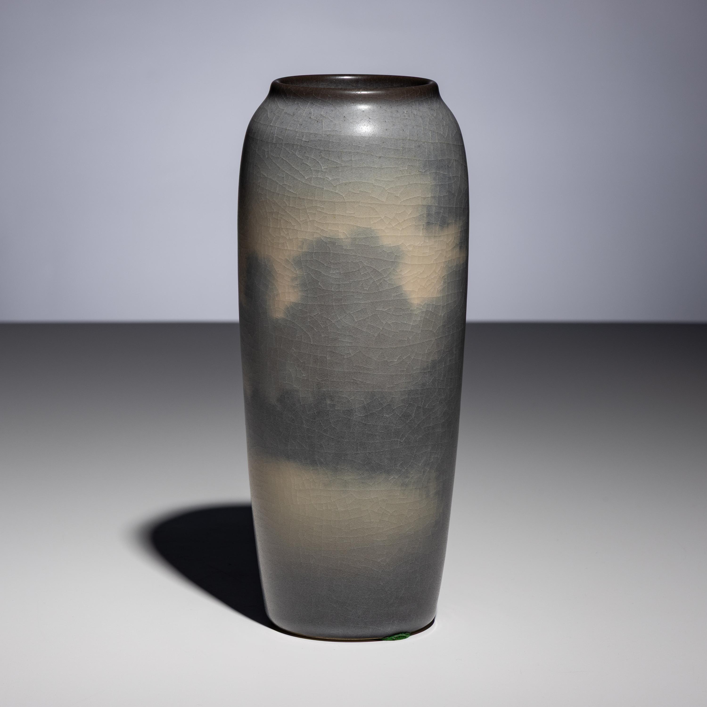 Edward Timothy Hurley for Rookwood Pottery Co. (American, 1869–1950) — Scenic Vellum Vase, c. 1912