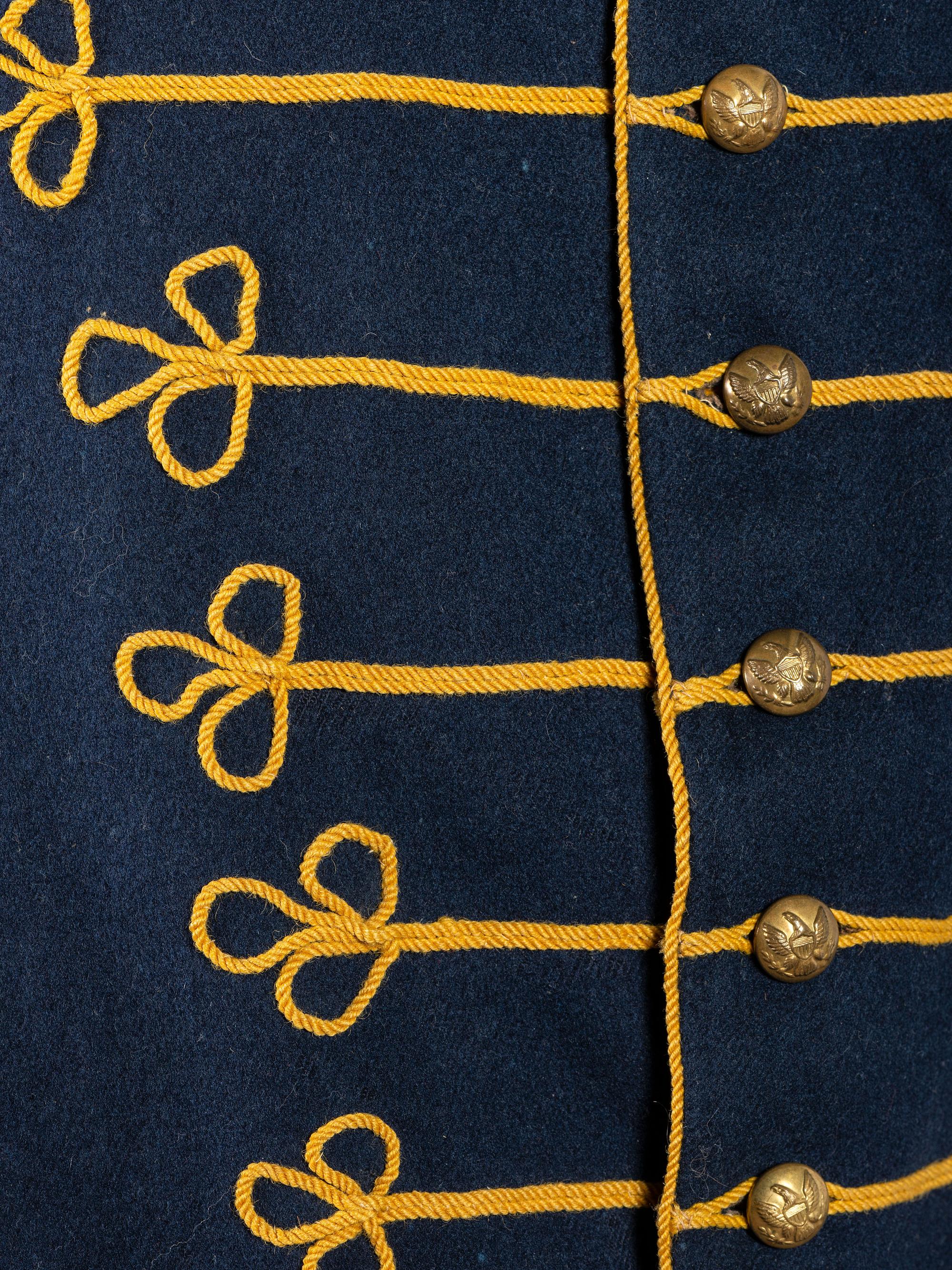 [CIVIL WAR]. Union cavalryman's shell jacket identified to bugler Private William Bopp, Co. E, 2nd Missouri State Militia Cavalry.