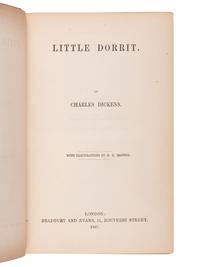 DICKENS, Charles (1812-1870). Little Dorrit . London: Bradbury & Evans, 1857.