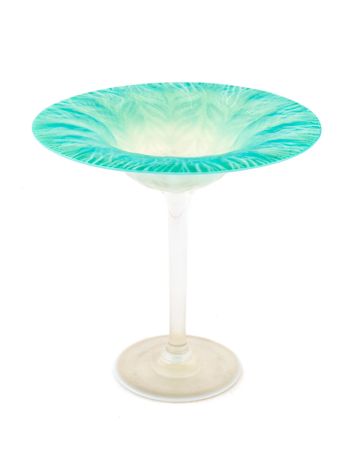 A Tiffany Favrile Glass Compote — EARLY 20TH CENTURY