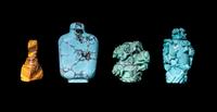 Four Chinese Hardstone Snuff Bottles