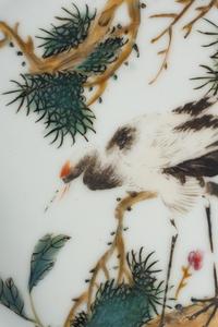 A Pair of Chinese Famille Rose Porcelain Hanging Panels