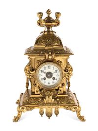 A French Gilt Bronze Mantel Clock