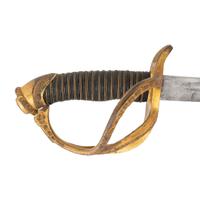 Sauerbier Cavalry Officers' Saber with Etched Blade Presentation to Lieutenant Sullivan 9th PA Cavalry - KIA at Tomkinsville, KY - Fighting John Hunt Morgan's Men