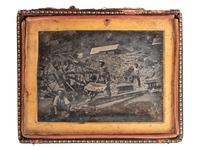 [GOLD RUSH - EARLY PHOTOGRAPHY]. Two daguerreotypes of miner William J. Jewell (1818-1885) in the California gold fields. [Poverty Bar, California], [29 July 1852].