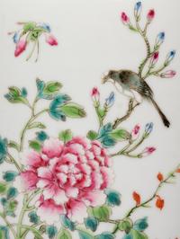 A Pair of Chinese Famille Rose Porcelain Vases