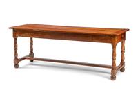 A French Provincial Walnut Farm Table