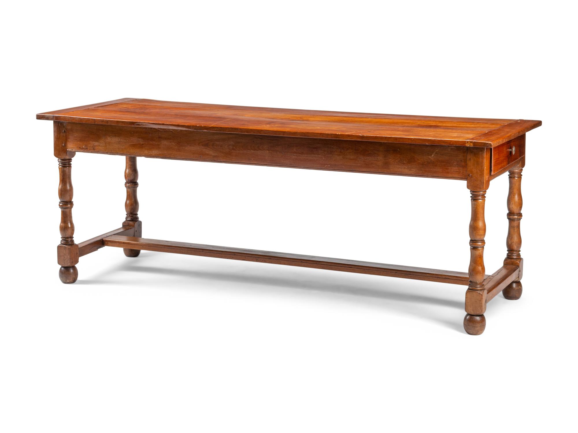 A French Provincial Walnut Farm Table