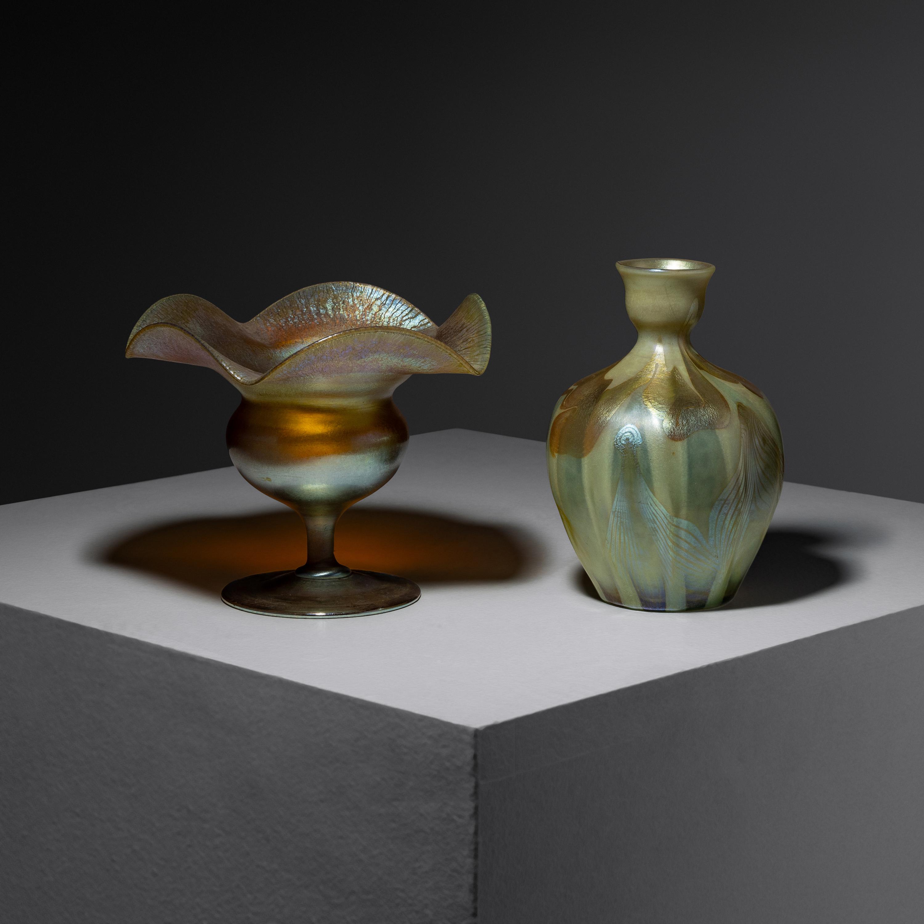 Two Favrile vases
