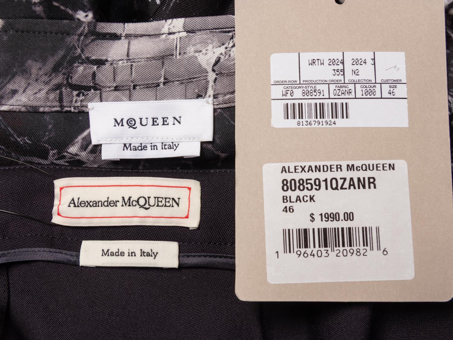 Alexander McQueen, Silk Tunic & Wool Trousers