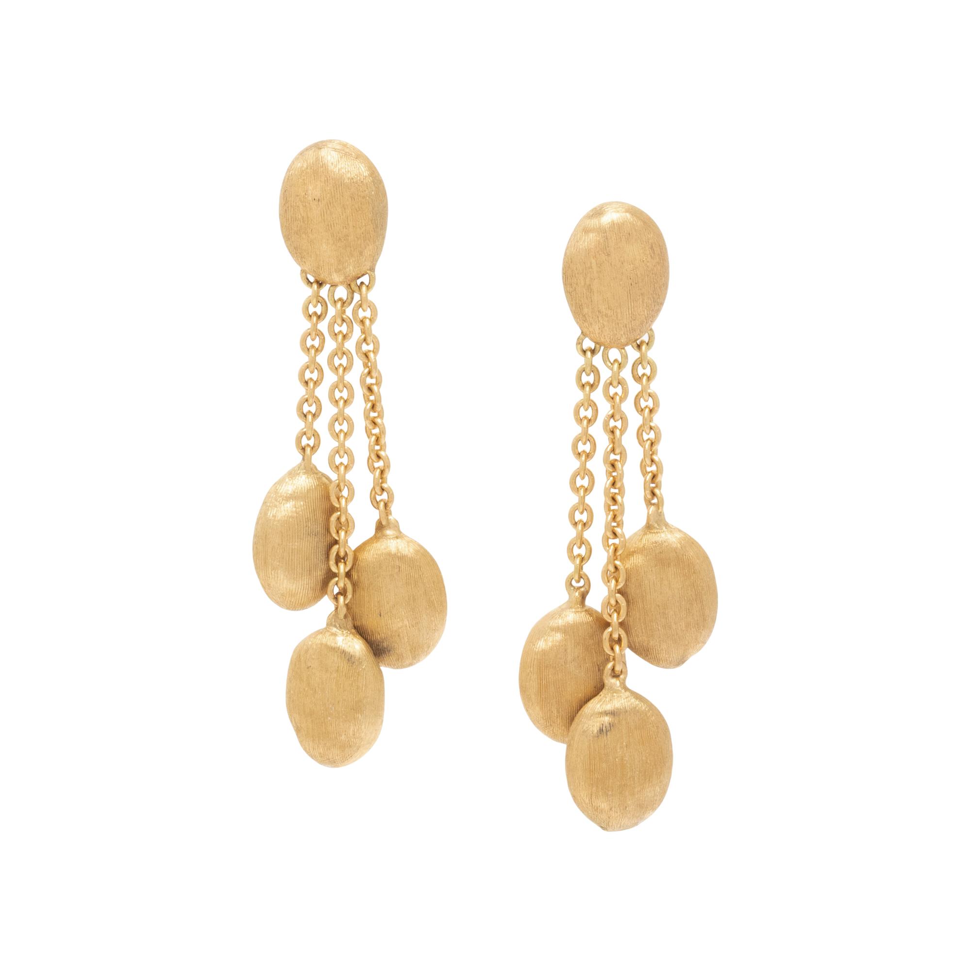 MARCO BICEGO, YELLOW GOLD EARRINGS