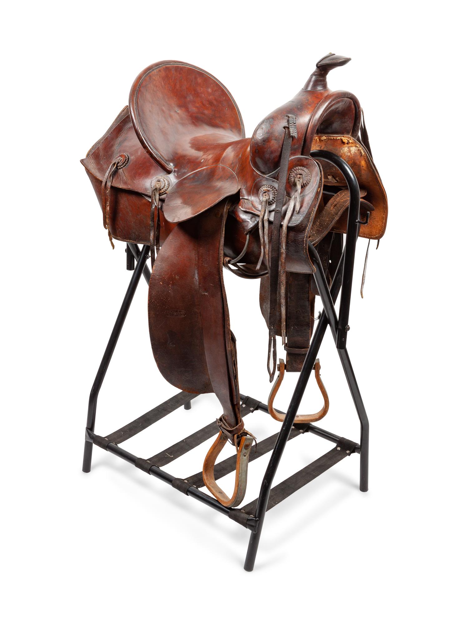 Vintage Western Saddle by Fred Mueller, Denver, Colorado