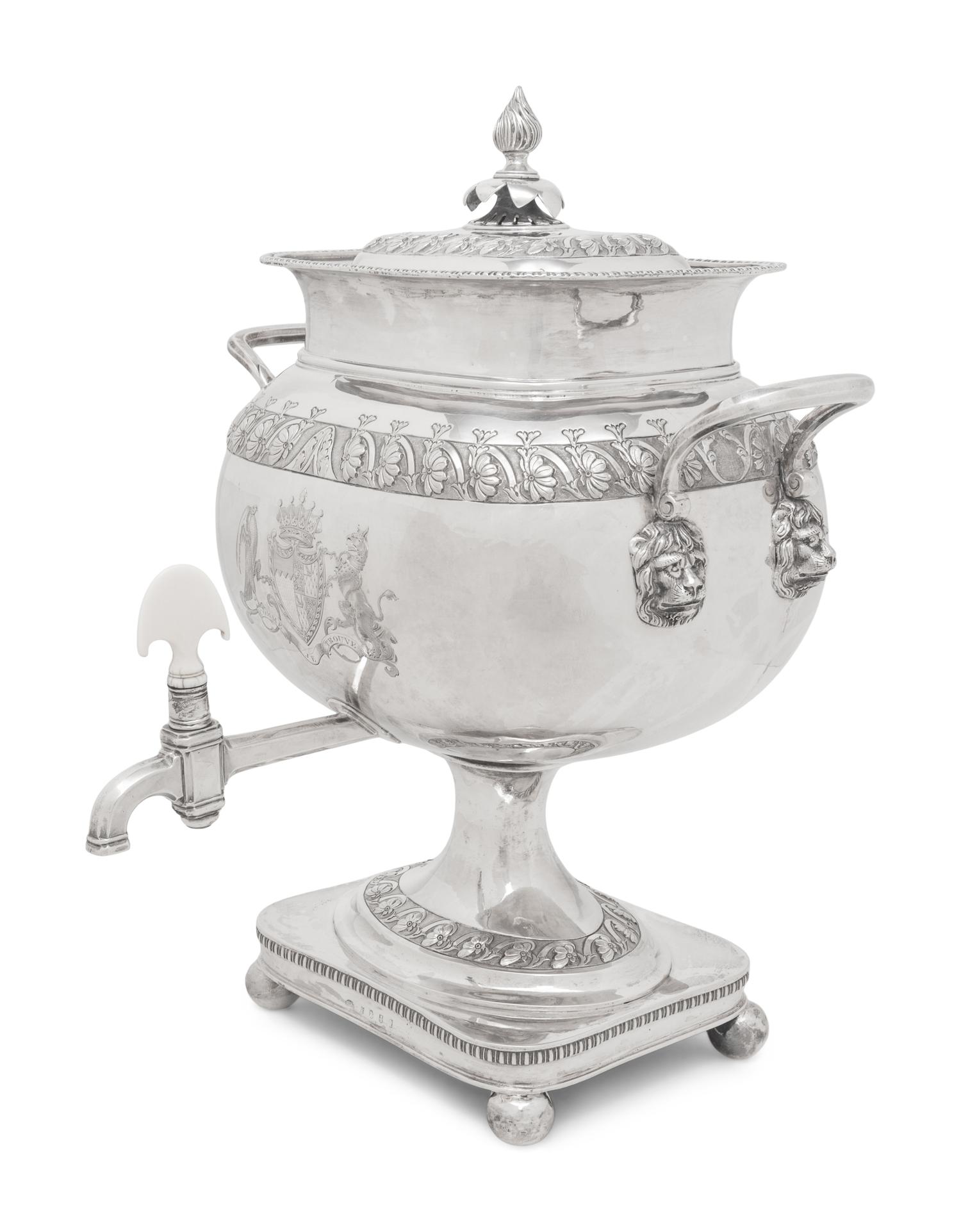An Irish George III Silver Tea Urn