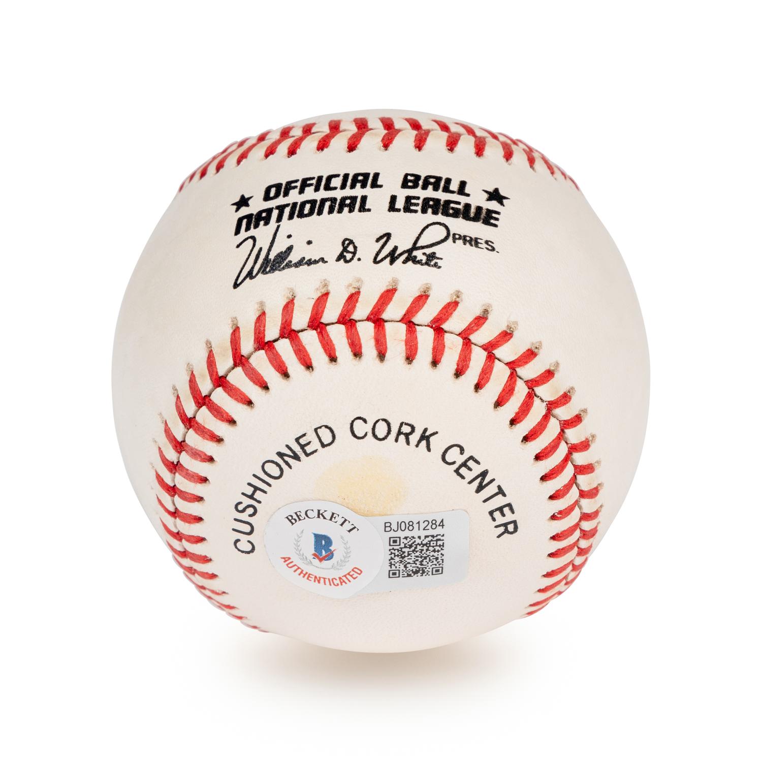 A Group of Stan Musial Signed Autograph Items Including a Limited Stat Baseball and John F. Kennedy Photograph (Beckett Authentication Services Certified),