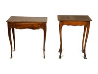 A Louis XV Style Provincial Side Table and a French Provincial Style Side Table