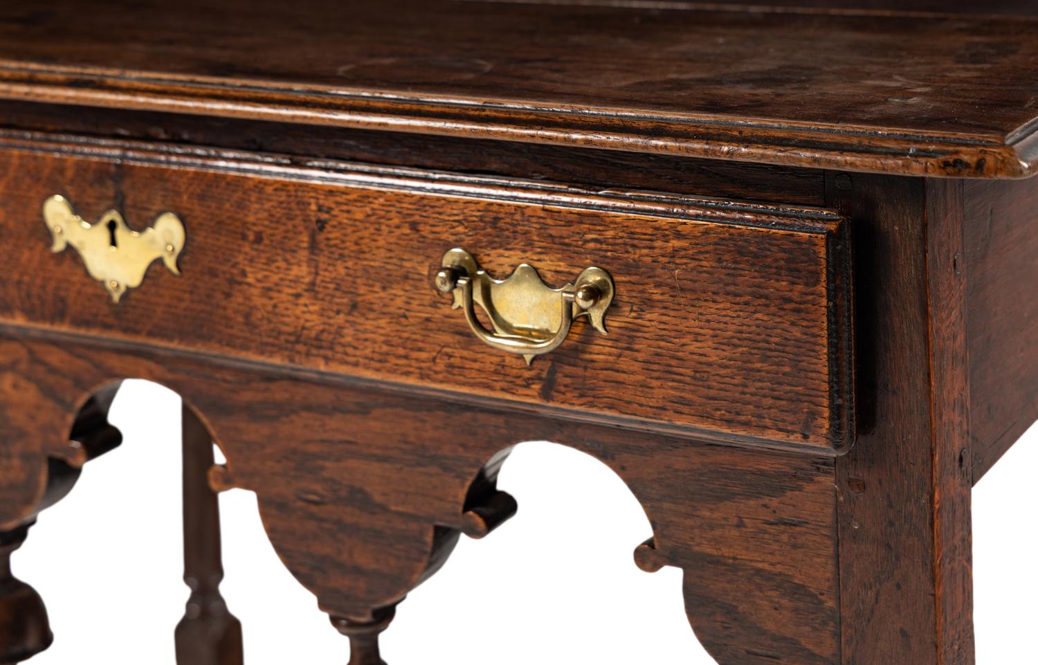 A William and Mary Oak Side Table