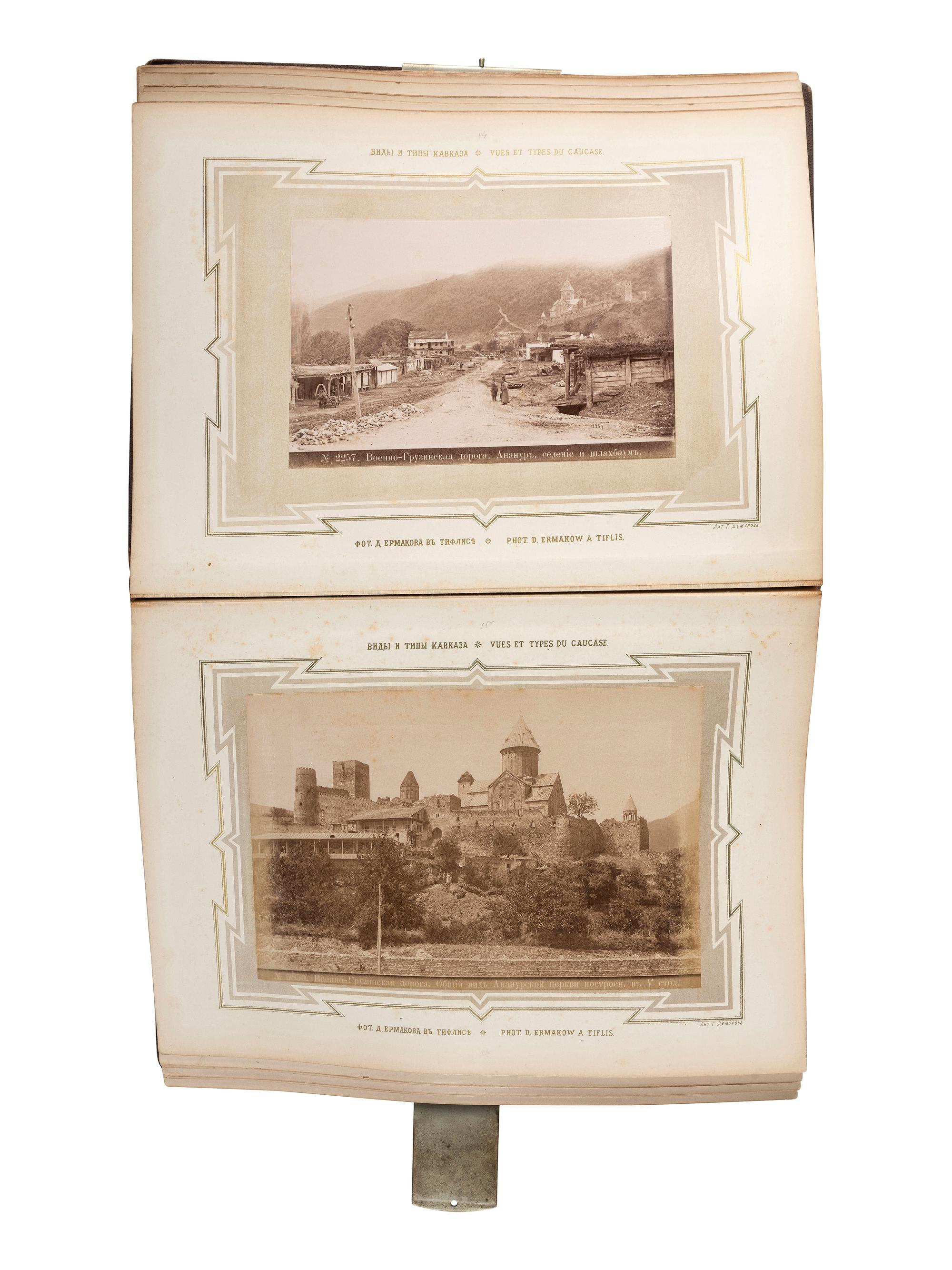 [EARLY PHOTOGRAPHY] -- [RUSSIA]. Album containing photographs of Russia. Ca 1860s.