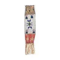 Sioux Beaded Hide Tobacco Bag